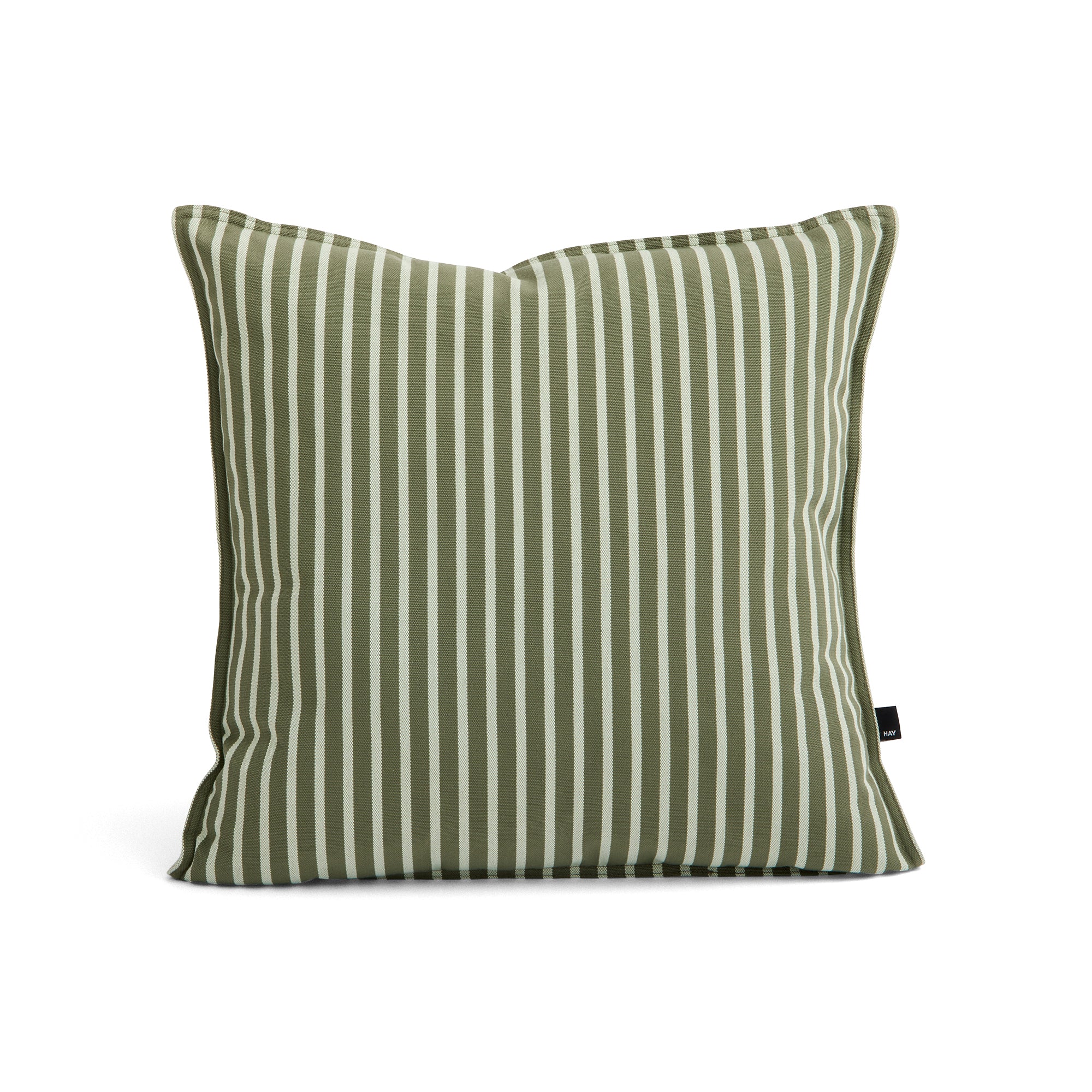 HAY - Terrazza Outdoor Kissen | 50 x 50 cm / olive bold stripe