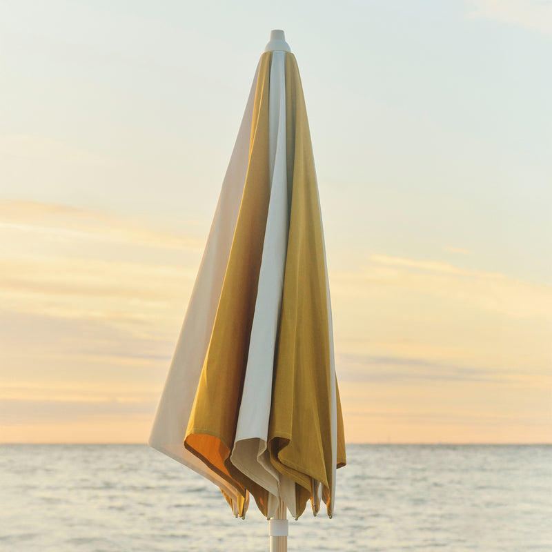 HAY - Terrazza Sonnenschirm | Ø 200 x H170-220 cm / off-white and ochre