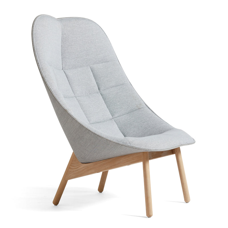 HAY - Uchiwa Quilted Sessel | Mode grau (002) / Rücken Remix grau (123)