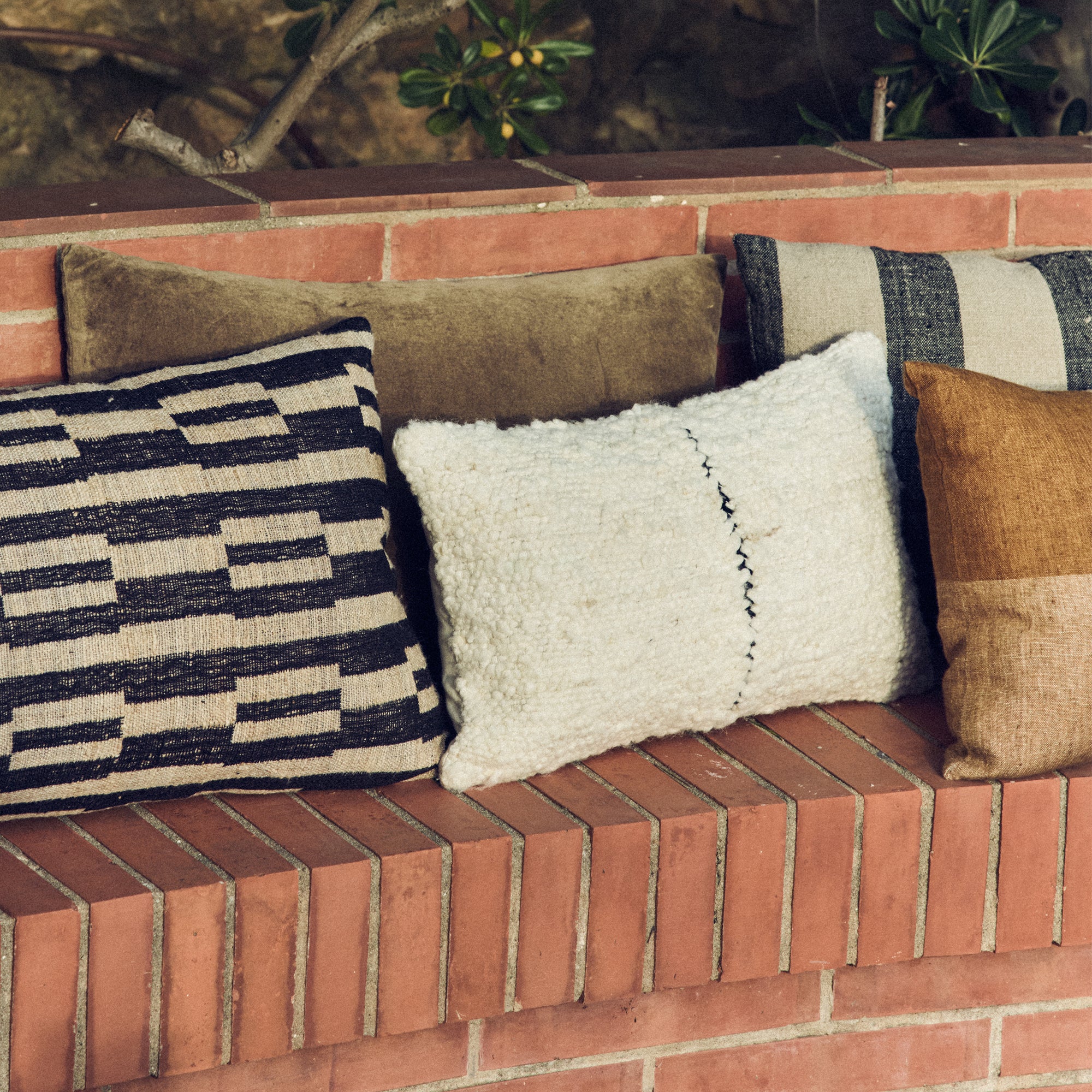 HKliving - Natural Wollkissen | 