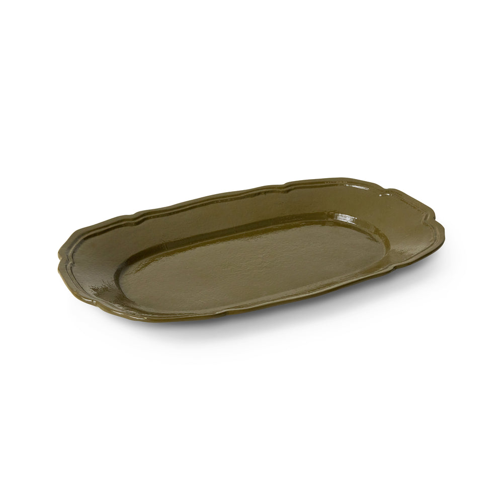 HKliving - New Classics Serviertablett | olive
