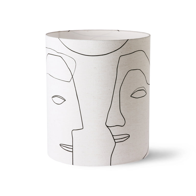HKliving - Printed Faces Lampenschirm | 