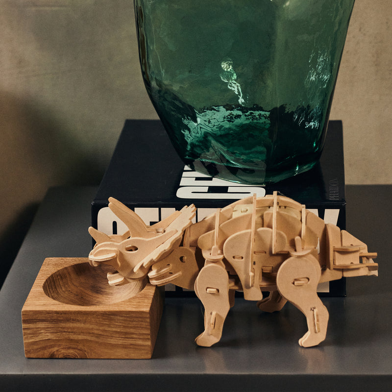 HKliving - Teak cube Schale