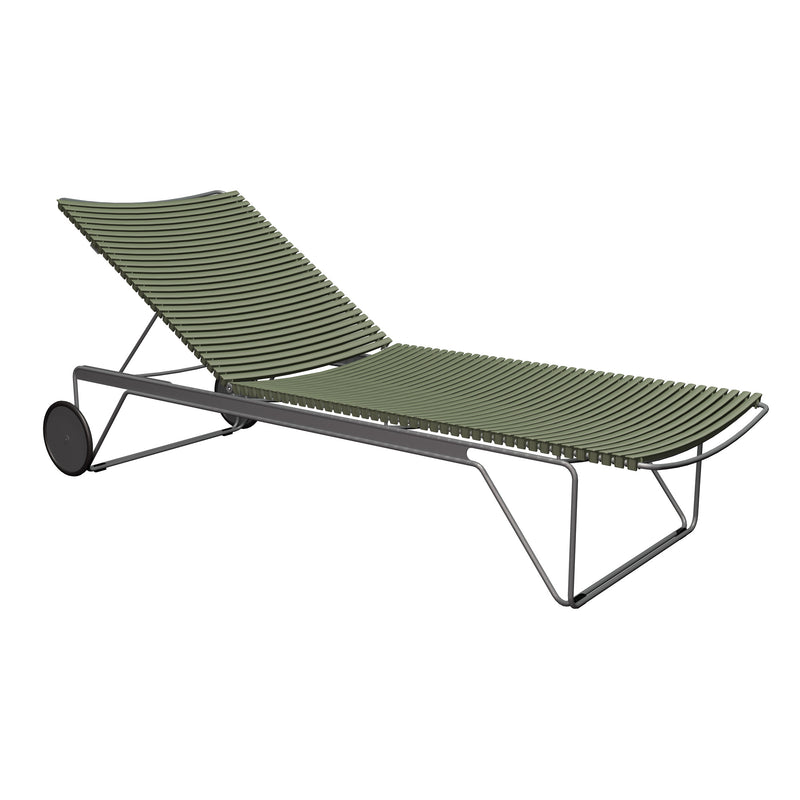 HOUE - CLICK Chaise Longue verstellbar | olivgrün