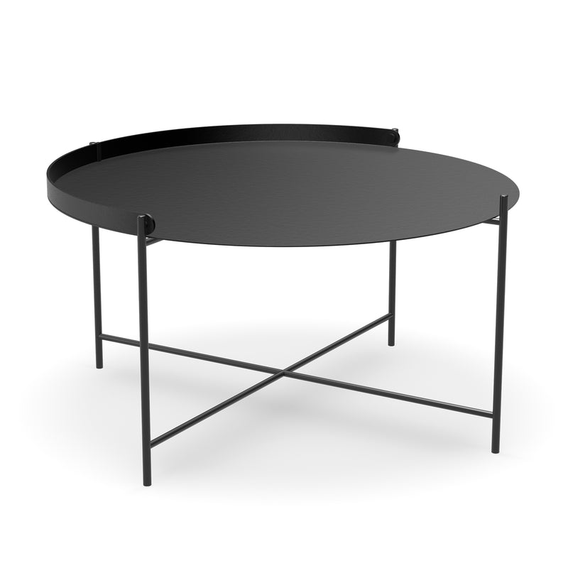 HOUE - EDGE Beistelltisch | Ø 76 cm / schwarz