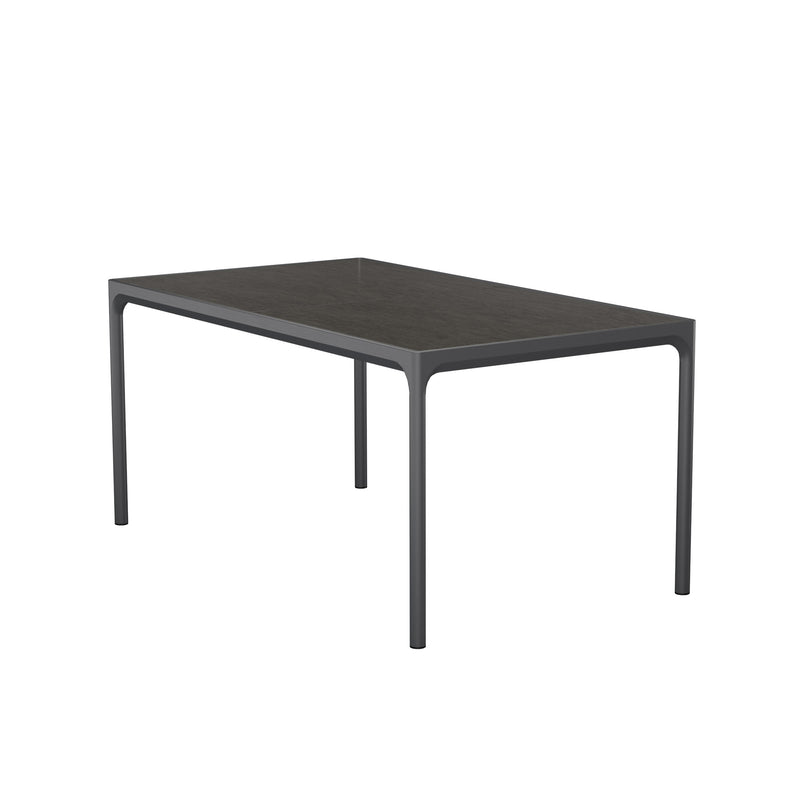 HOUE - FOUR Outdoor Tisch | 160 x 90 cm / dunkelgrau/graphit