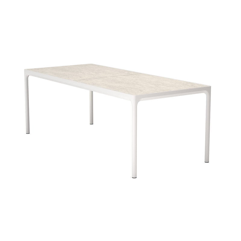 HOUE - FOUR Outdoor Tisch | 210 x 90 cm / muted white/shell