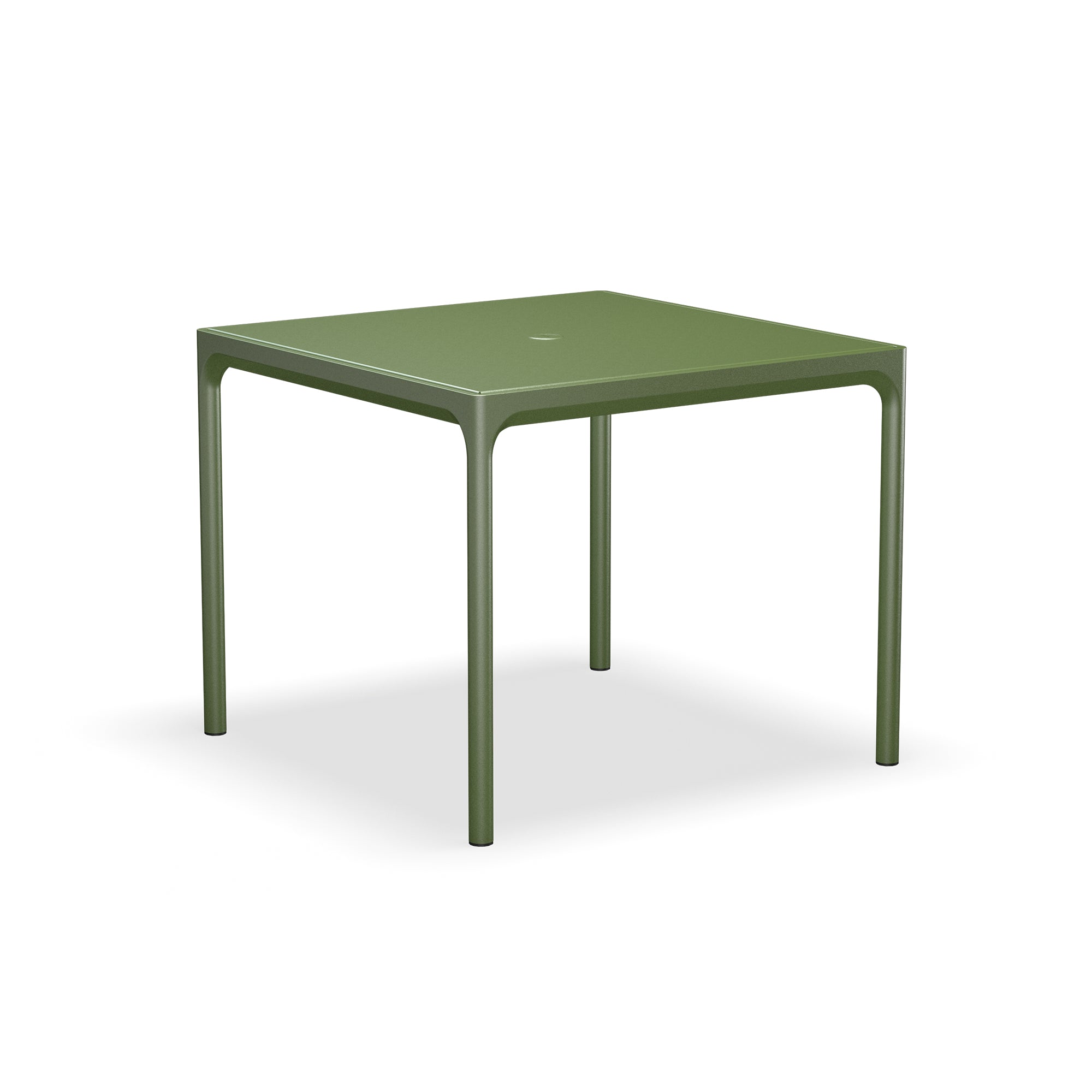HOUE - FOUR Outdoor Tisch mit Sonnenschirmloch | olivgrün