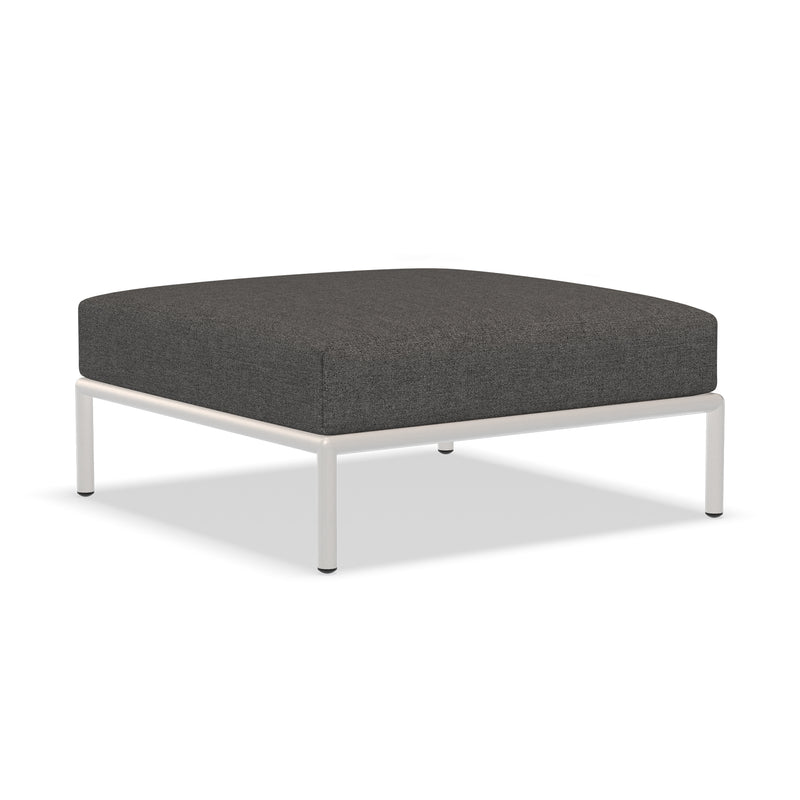 HOUE - Level 2 Ottoman | dark grey basic / muted white
