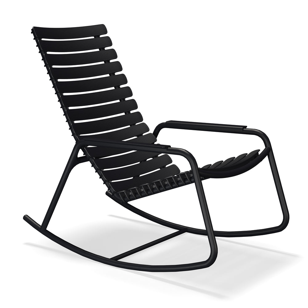 HOUE - ReCLIPS Outdoor Schaukelstuhl | schwarz
