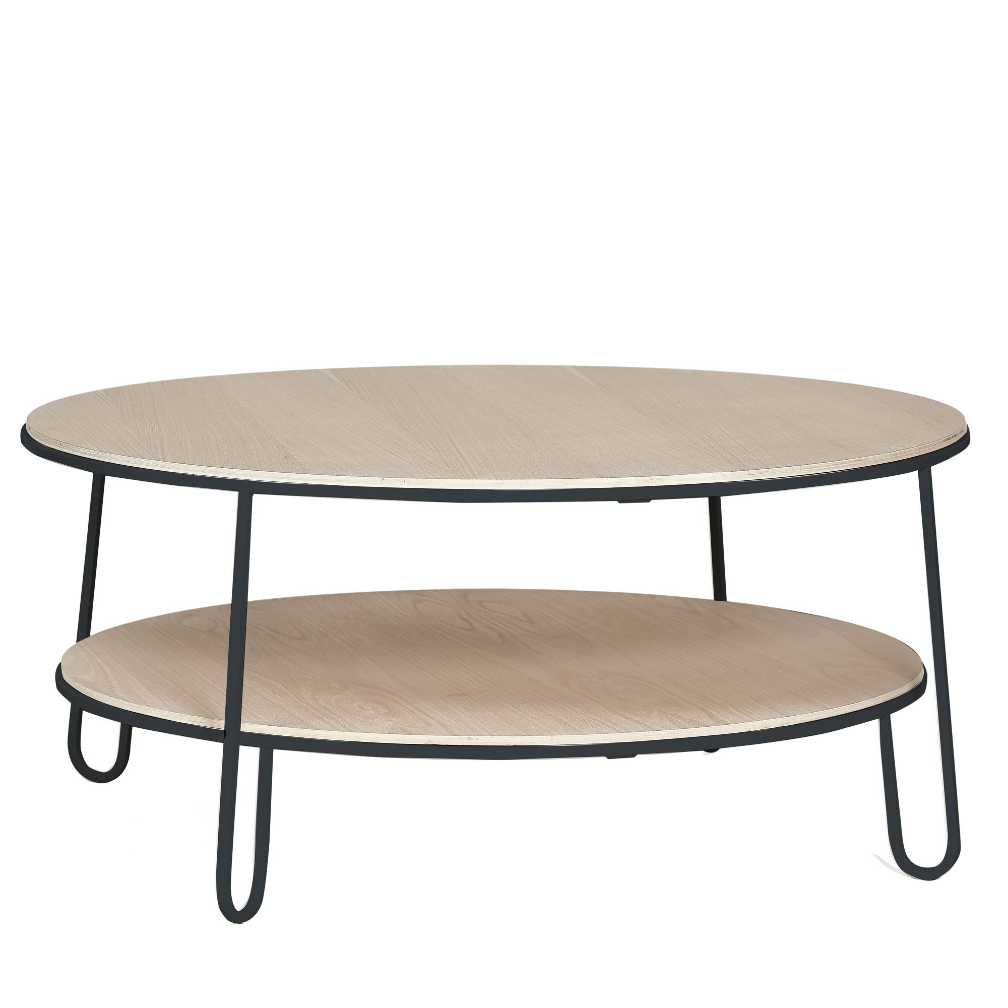 Hartô - Eugénie Couchtisch | 90 cm / Eiche/schiefergrau