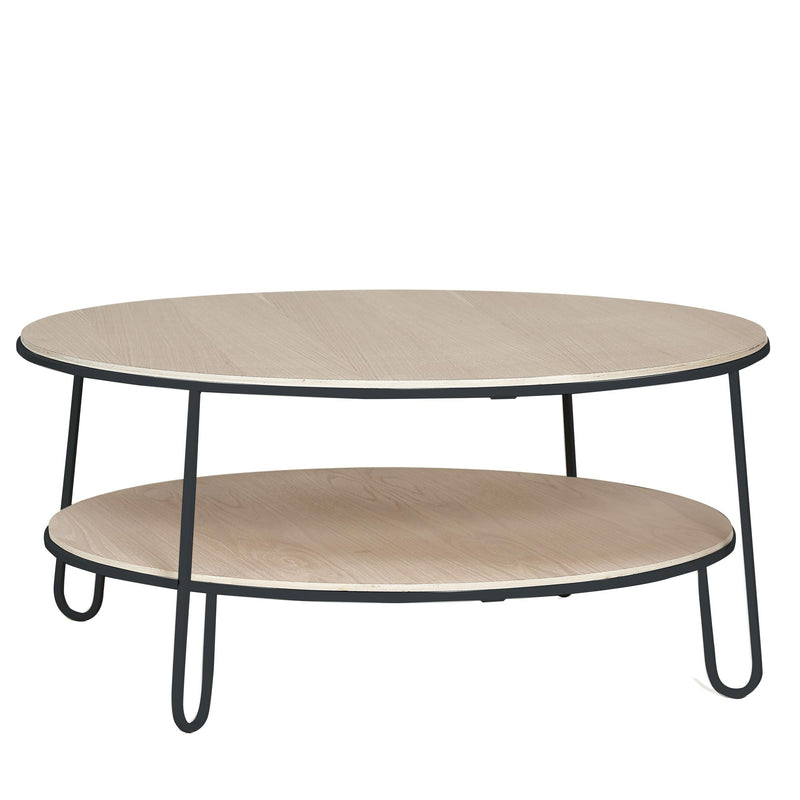 Hartô - Eugénie Couchtisch | 90 cm / Eiche/schiefergrau