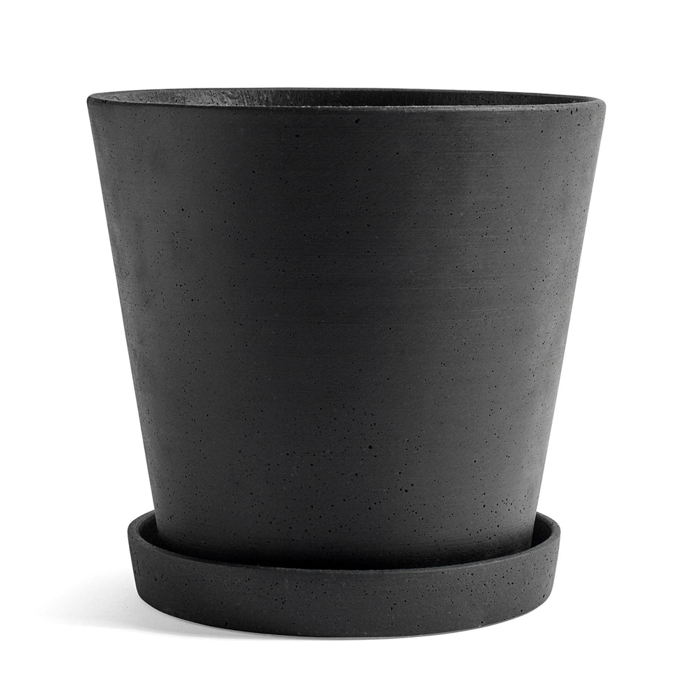 HAY - Blumentopf mit Untersetzer | XXL / schwarz