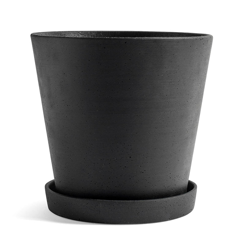 HAY - Blumentopf mit Untersetzer | XXL / schwarz