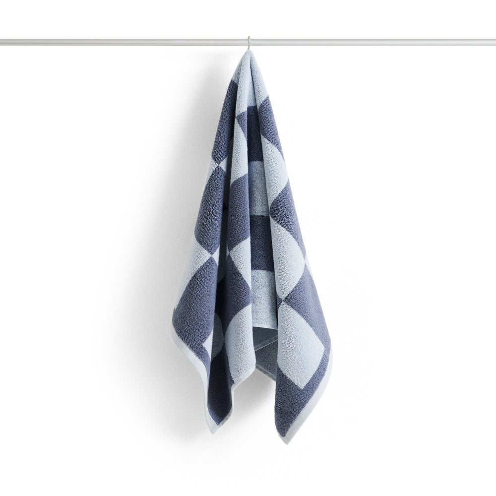 HAY - Check Handtuch | steel blue