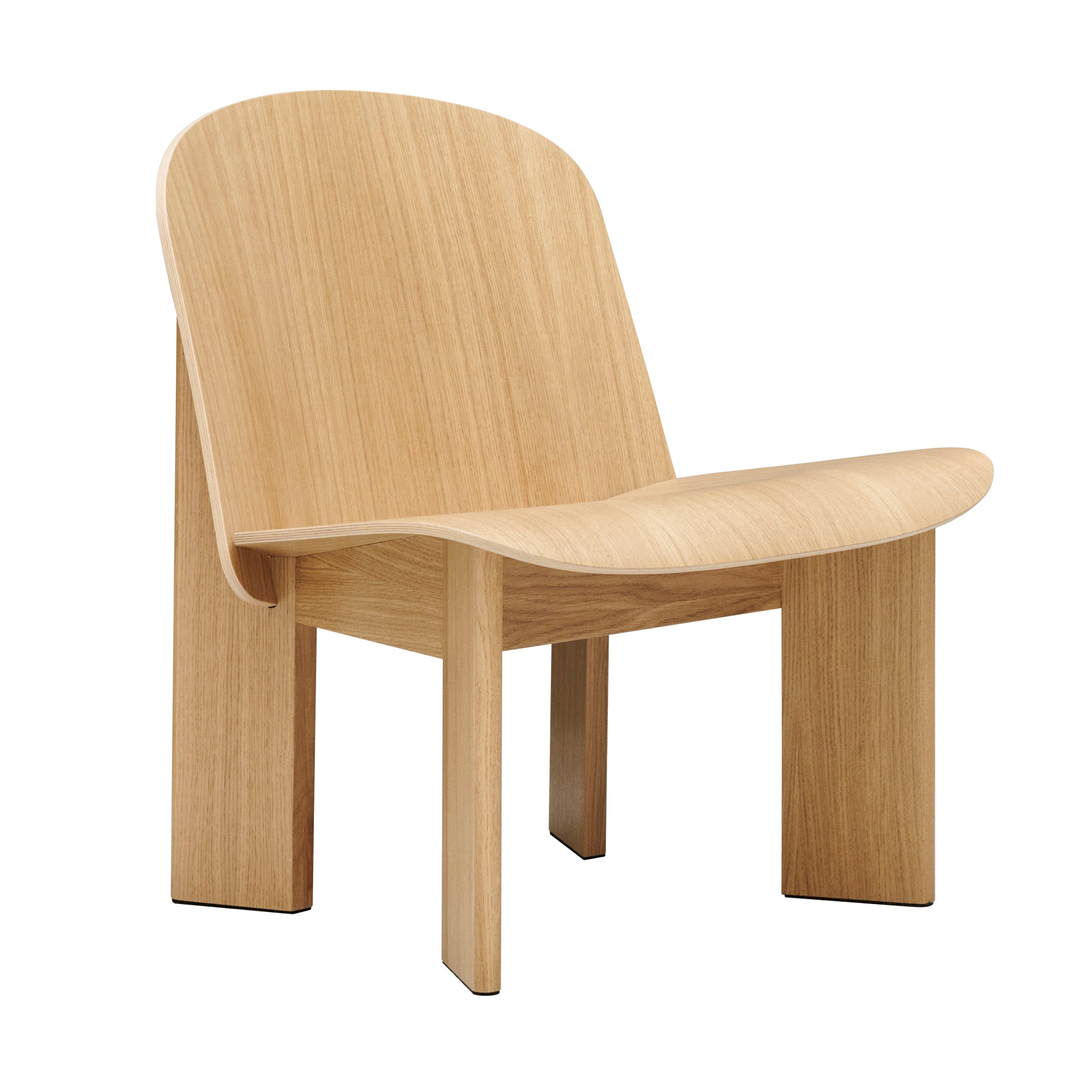 HAY - Chisel Lounge Chair | ohne / oak