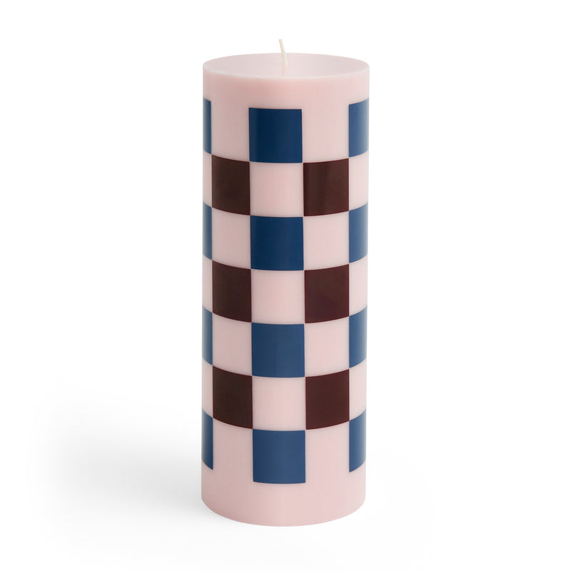 HAY - Column Kerze | L / light pink/bordeaux/dark blue check