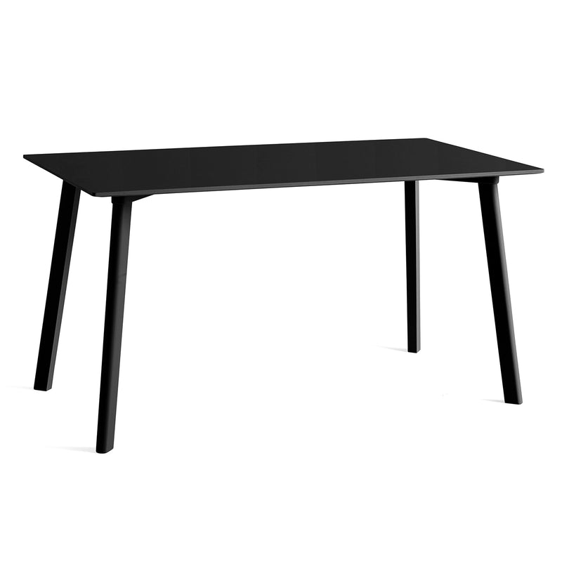 HAY - Copenhague CPH Deux 210 Esstisch | 140 x 75 cm / Buche schwarz gebeizt/Laminat ink black