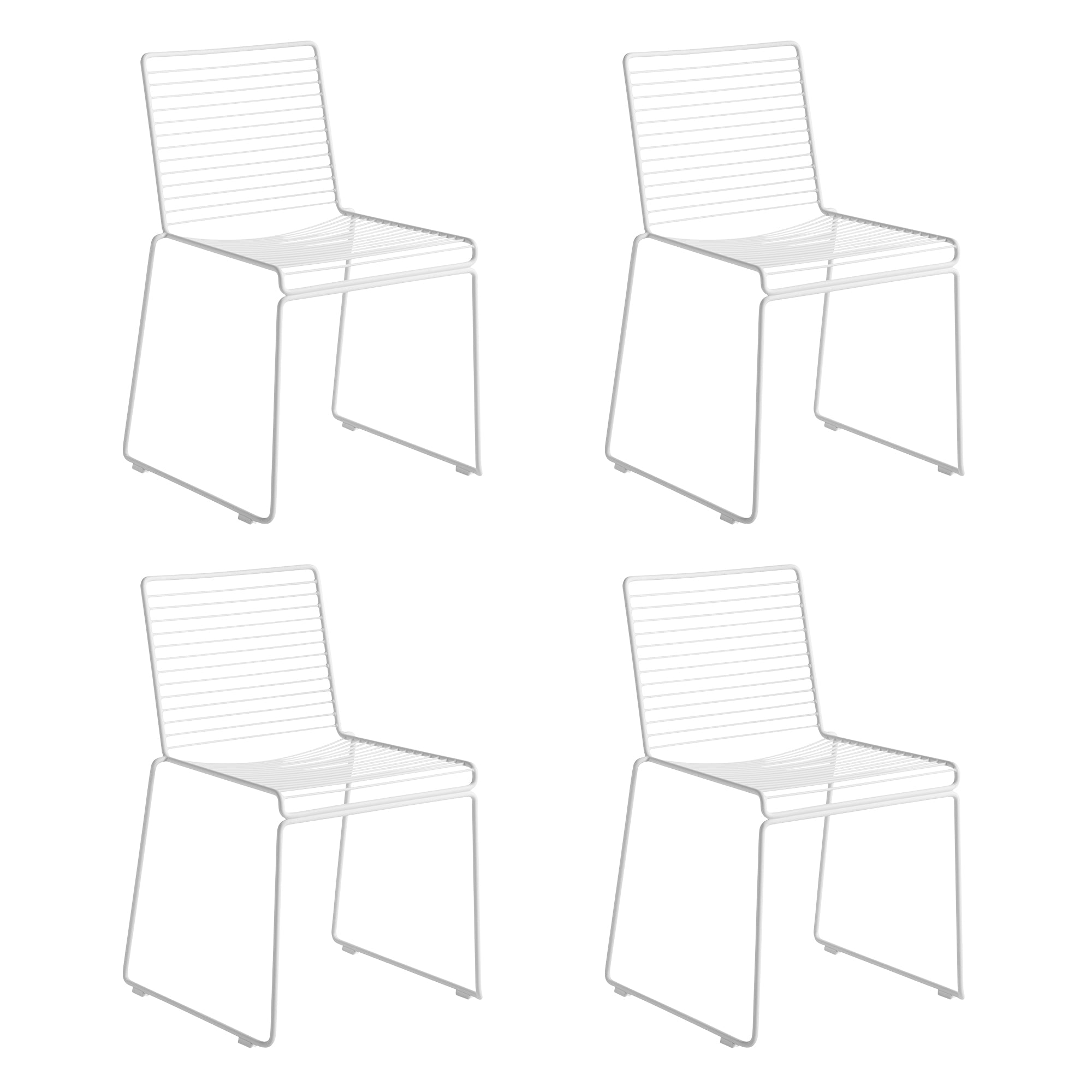 HAY - Hee Dining Chair (4er-Set) | weiß