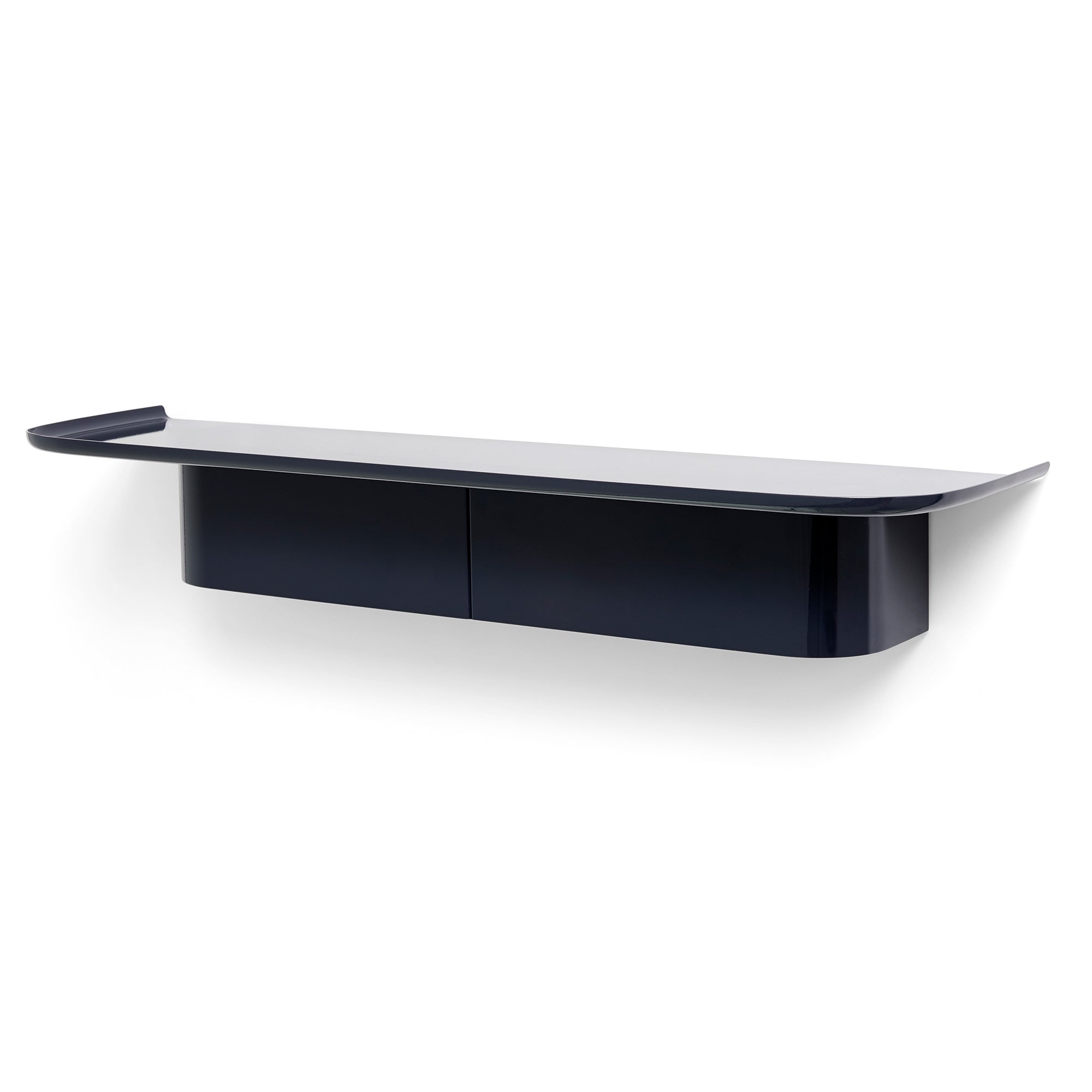 HAY - Korpus Wandregal mit Kleiderhaken | L / midnight blue