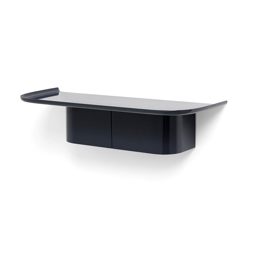 HAY - Korpus Wandregal mit Kleiderhaken | M / midnight blue