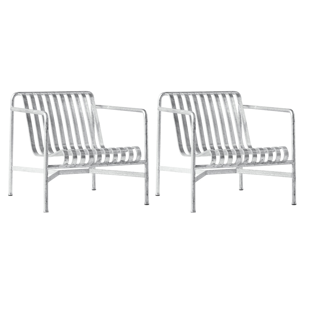 HAY - Palissade Lounge Chair Low Set | hot galvanised