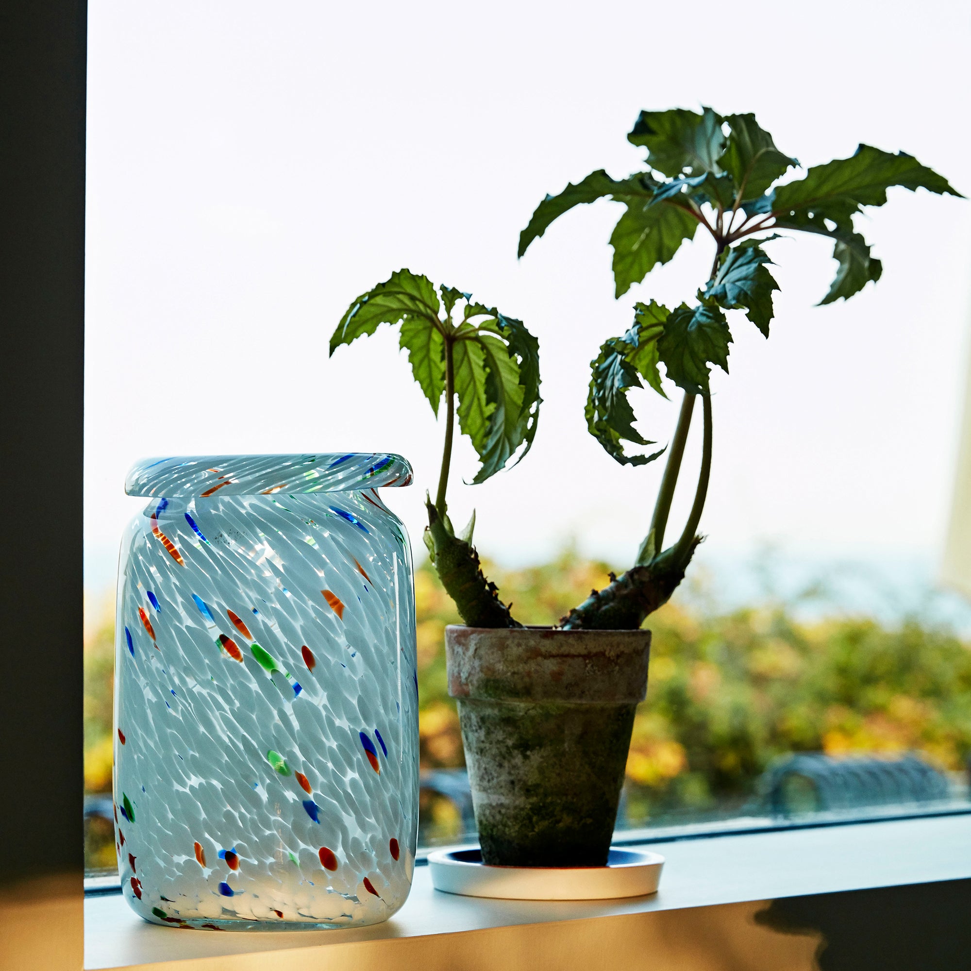 HAY - Splash Vase | M / white dot