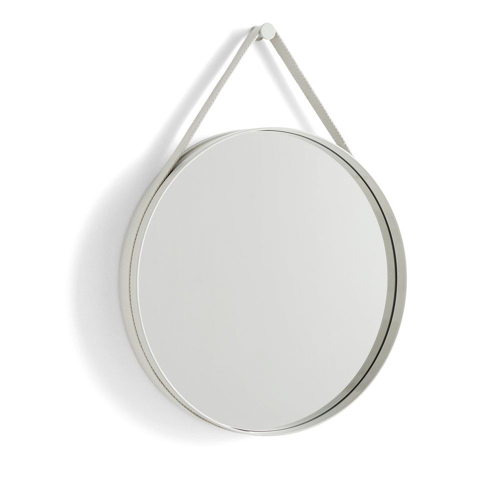 HAY - Strap Mirror | Ø 50 cm / light grey