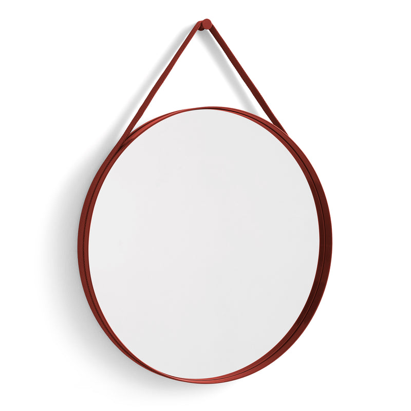 HAY - Strap Mirror | Ø 70 cm / red