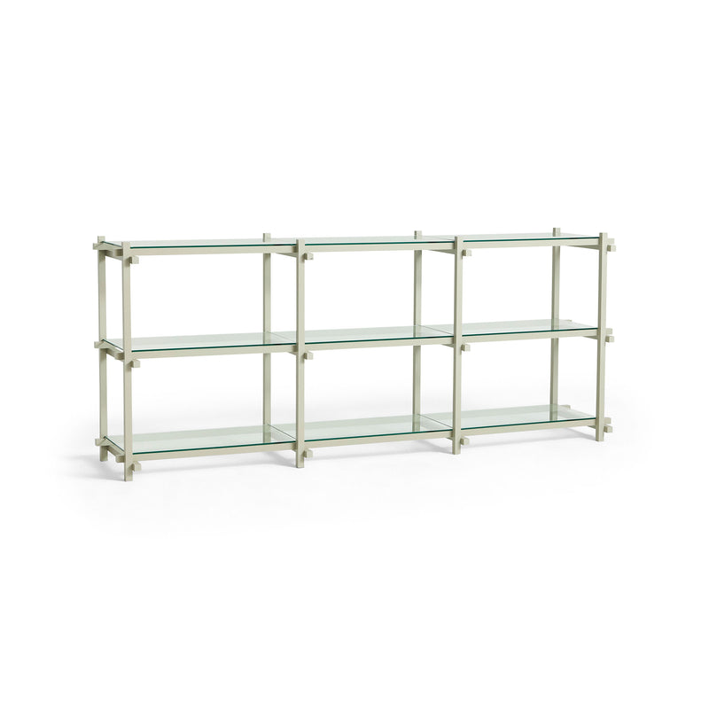 HAY - Woody Regal | low / clear glass / Buche smokey grey