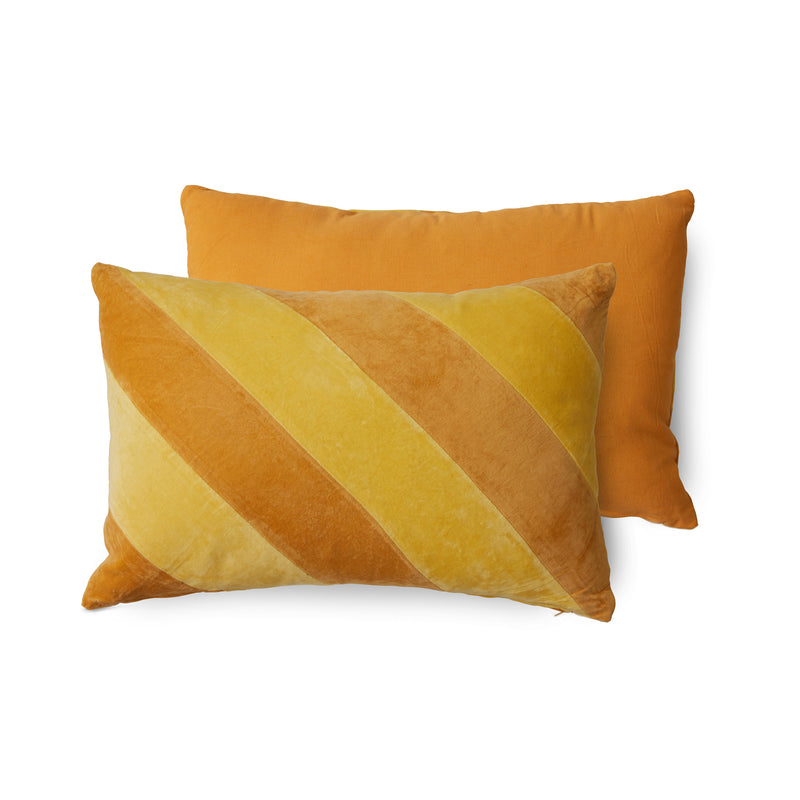 HKliving - Striped Samt-Kissen | 60 x 40 cm / april