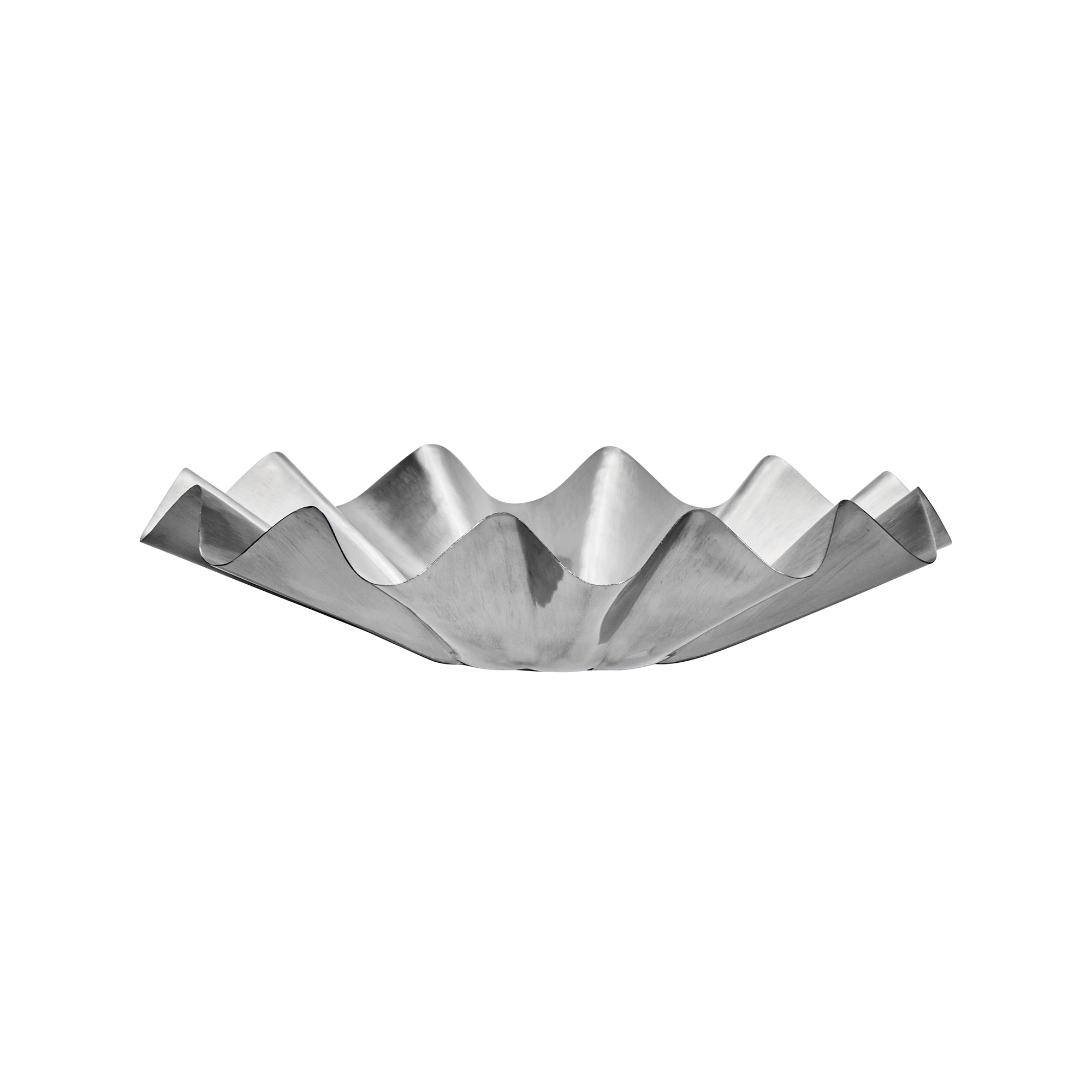 House Doctor - Flood Schale | gebürstetes silber-finish