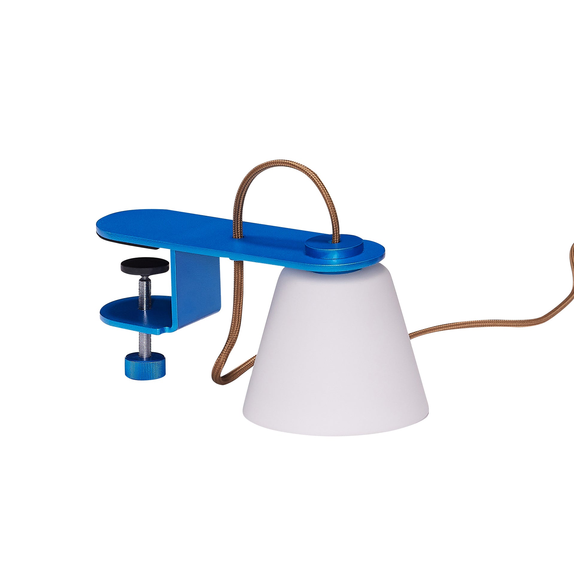 Hübsch Interior - Lure Klemmleuchte | metallic blau