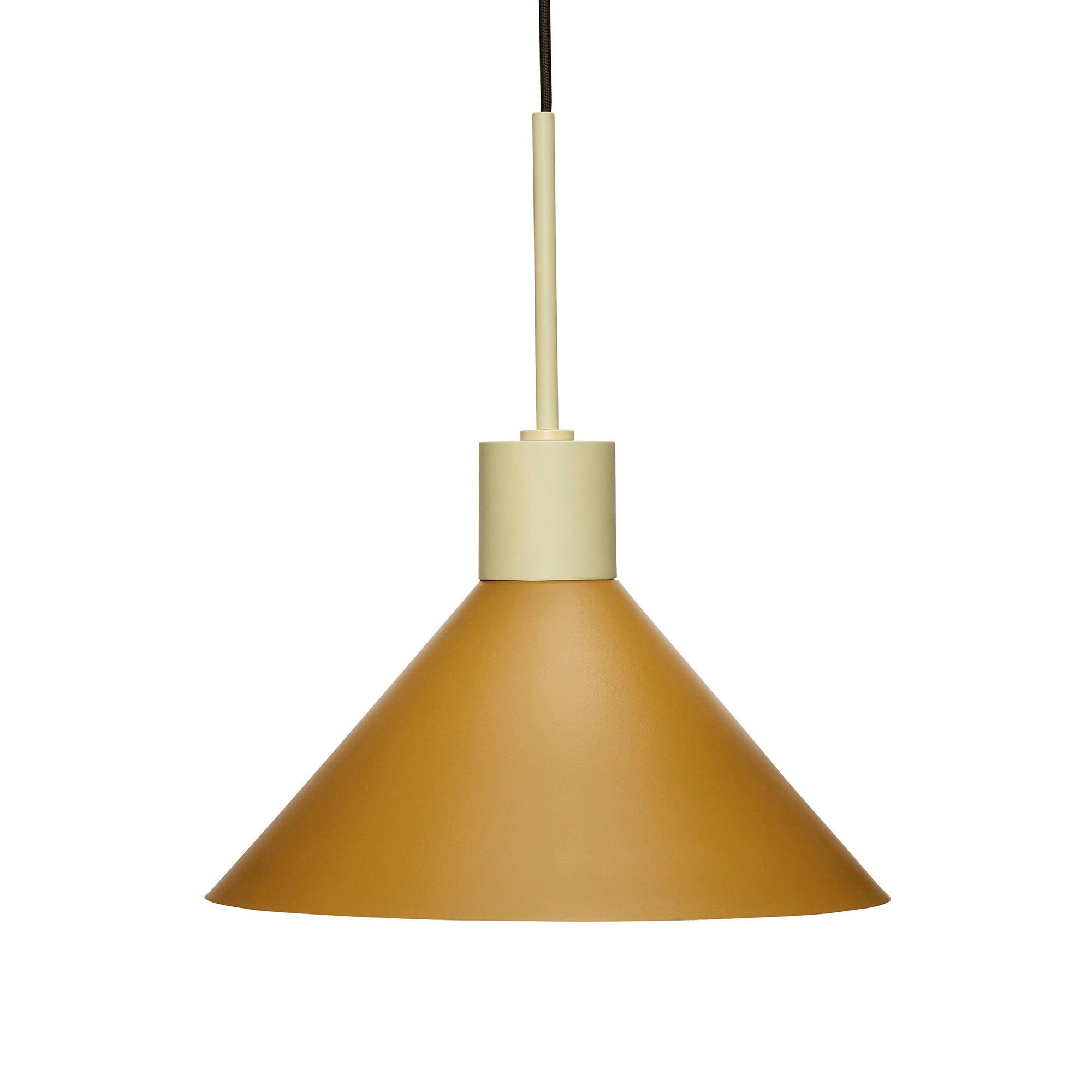 Hübsch Interior - Metall Pendelleuchte | sand/braun