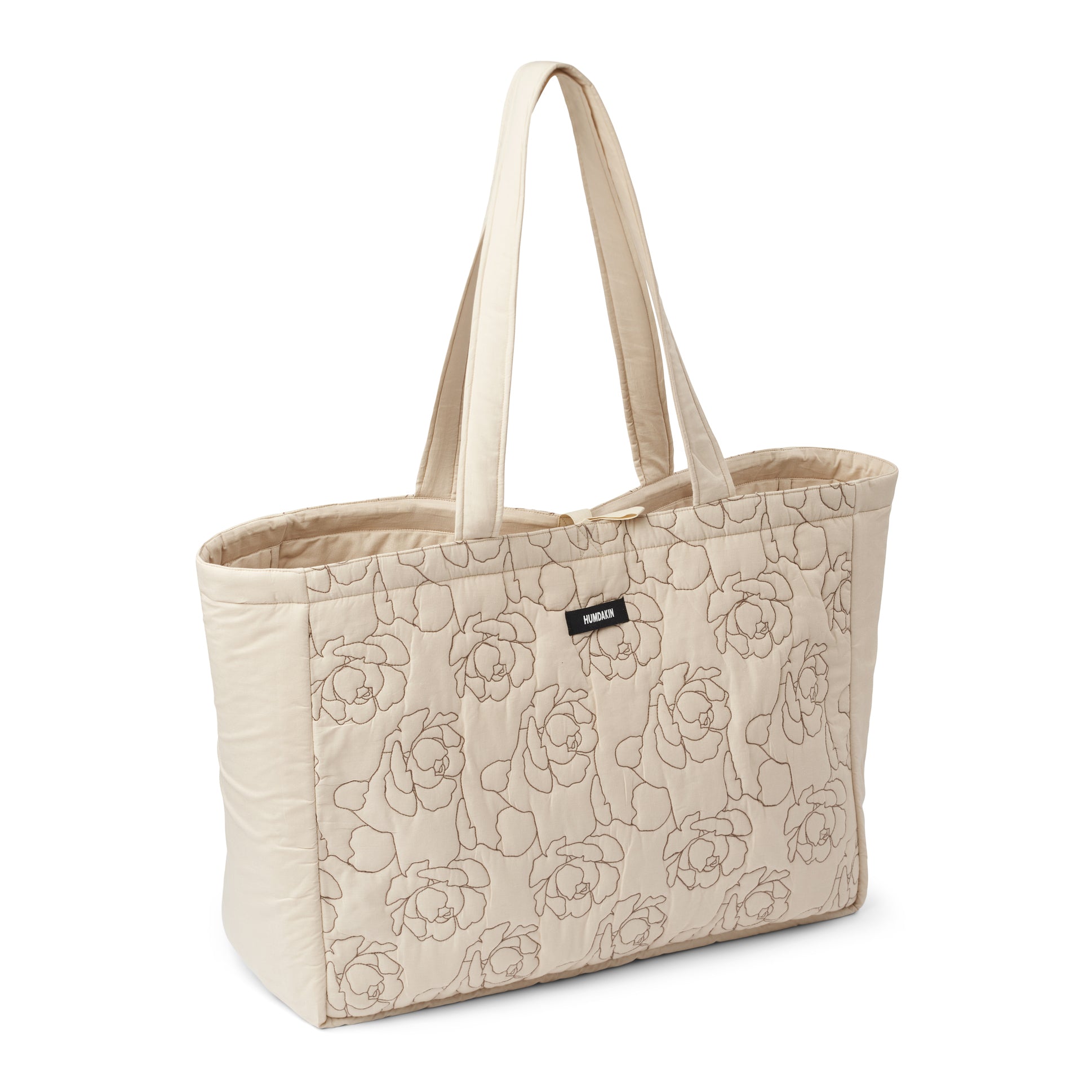 Humdakin - Maxi Tragetasche | light stone/peony quilt