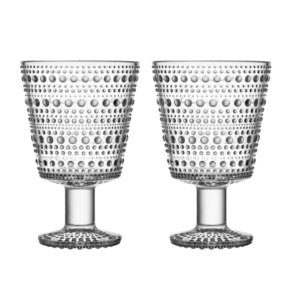 Iittala - Kastehelmi Trinkglas mit Fuß | klar