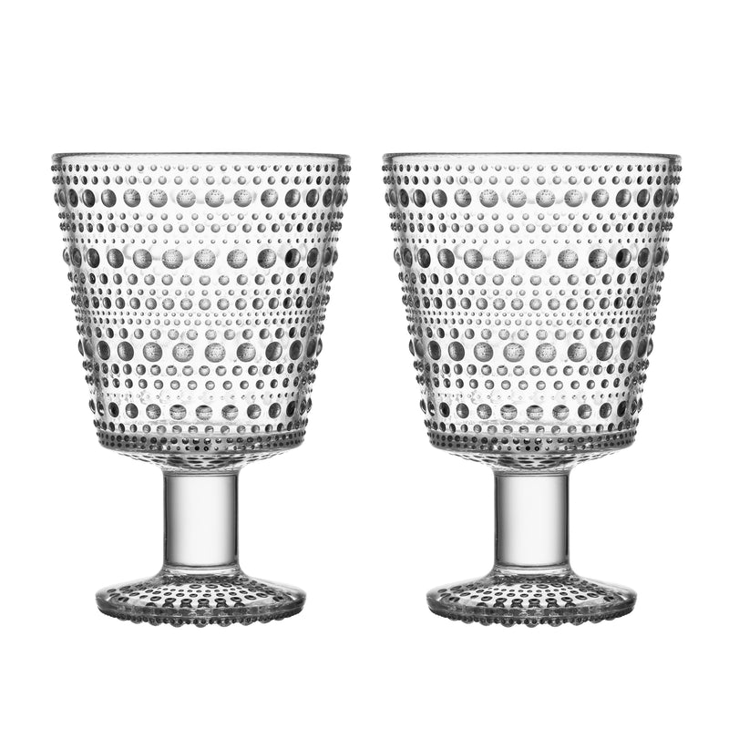 Iittala - Kastehelmi Trinkglas mit Fuß | klar