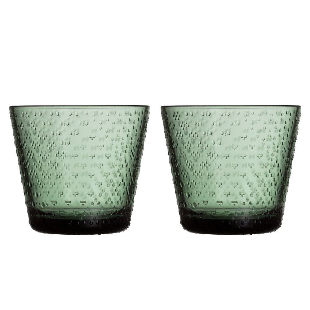 Iittala - Tundra Trinkglas | 2er-Set / 29 cl / tannengrün