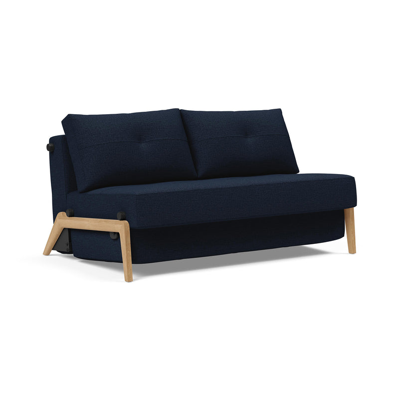 Innovation Living - Cubed 140 Schlafsofa | Innovation Living Mixed Dance blue (528) / Eiche