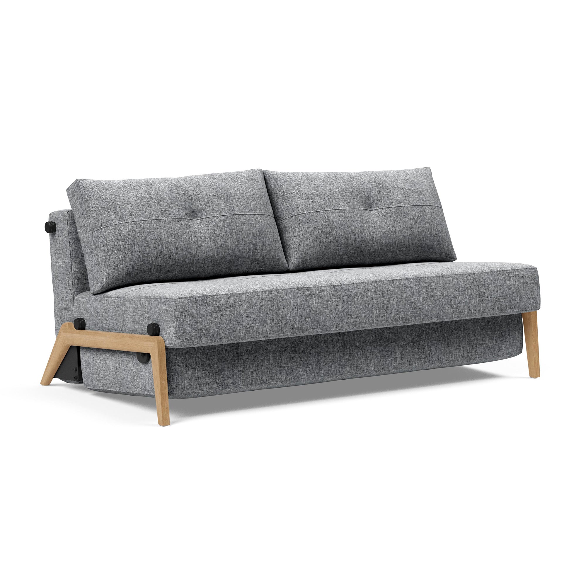 Innovation Living - Cubed 160 Schlafsofa | Innovation Living (565 Twist) blue  / Eiche