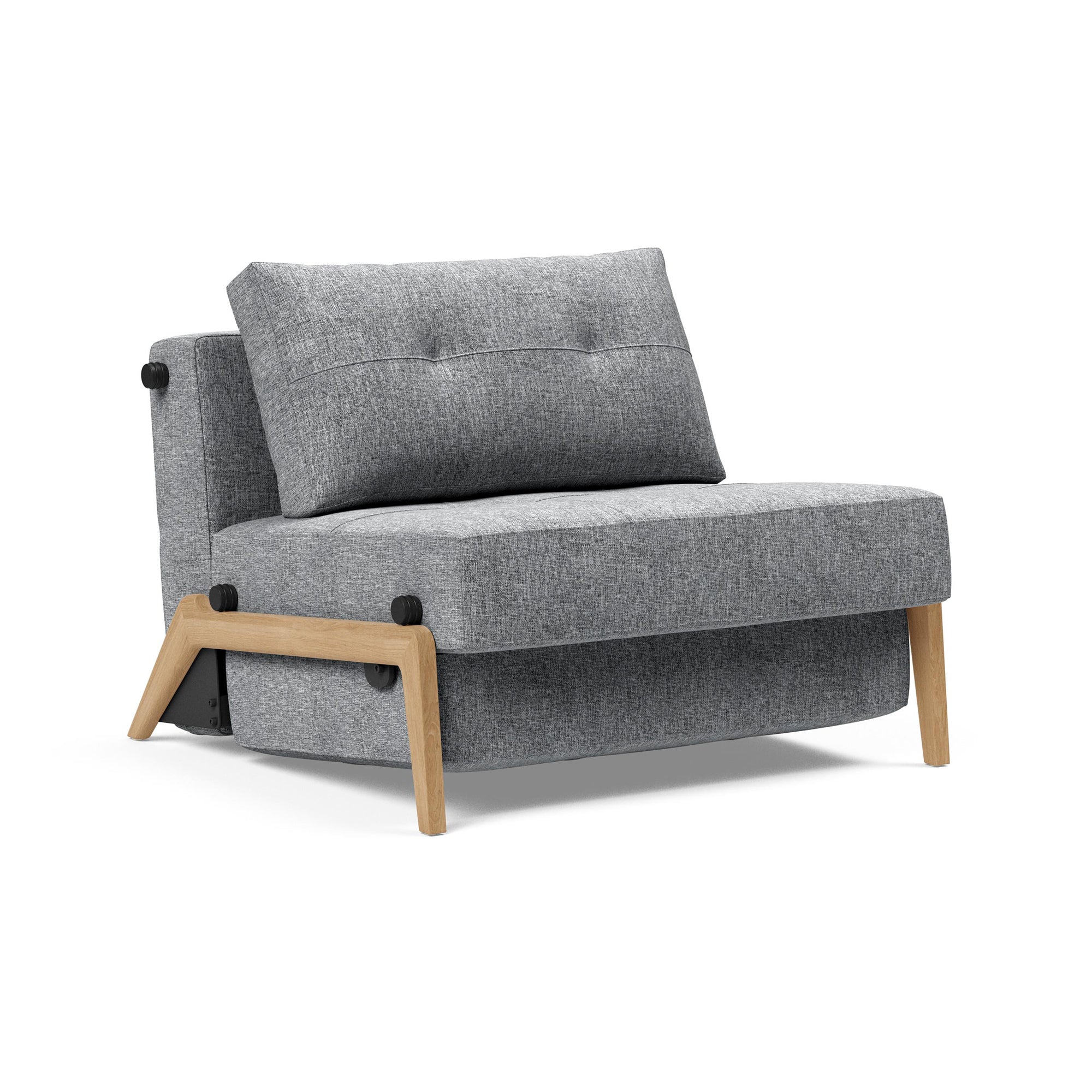 Innovation Living - Cubed 90 Sessel | Innovation Living, granitgrau (565 Twist) / Eiche