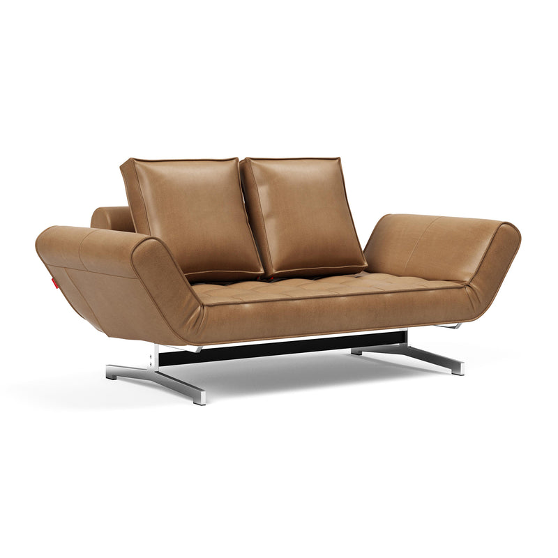 Innovation Living - Ghia Laser Tagesbett | Innovation Living Faunal brown (551) / chrom
