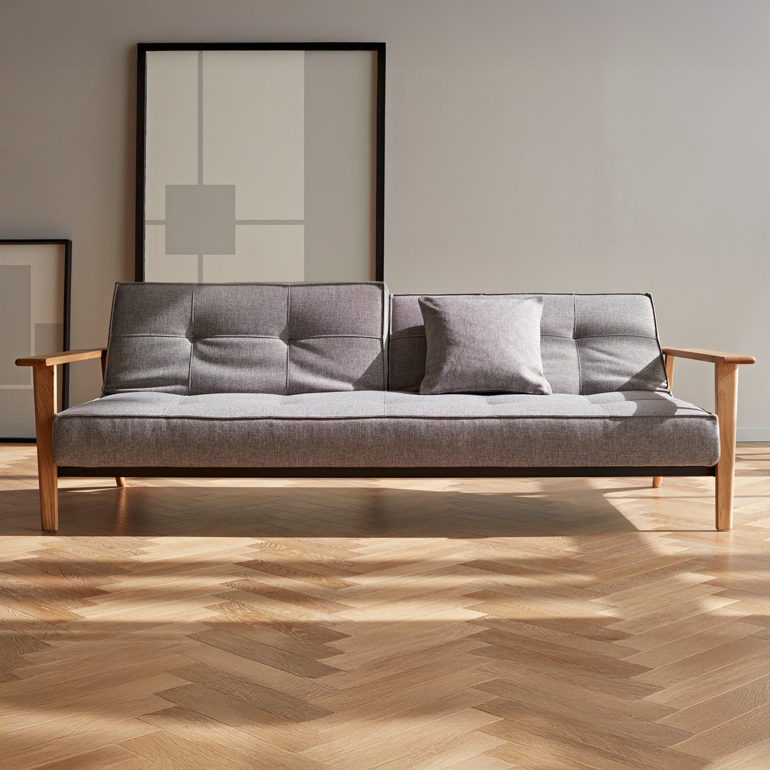 Innovation Living - Splitback Frej Schlafsofa | Innovation Living Mixed Dance grey (521)