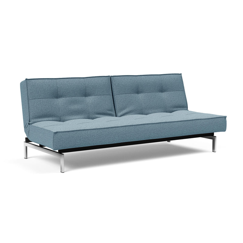 Innovation Living - Splitback Schlafsofa | Innovation Living Mixed Dance light blue (525) / Chrom