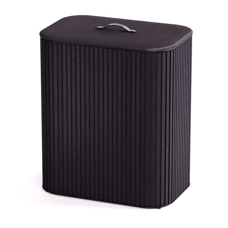 Joseph Joseph - Tota Luxe Wäschekorb | mit zwei Fächern 90 l / schwarz