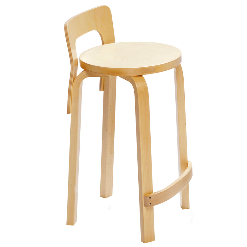 Artek - Küchen- und Barstuhl K65 | Birke klar lackiert