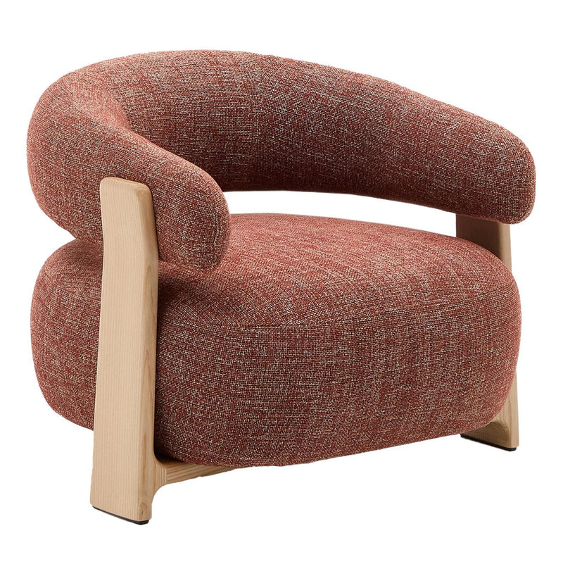 Kave Home - Granite Sessel | Terakotta / Esche natur