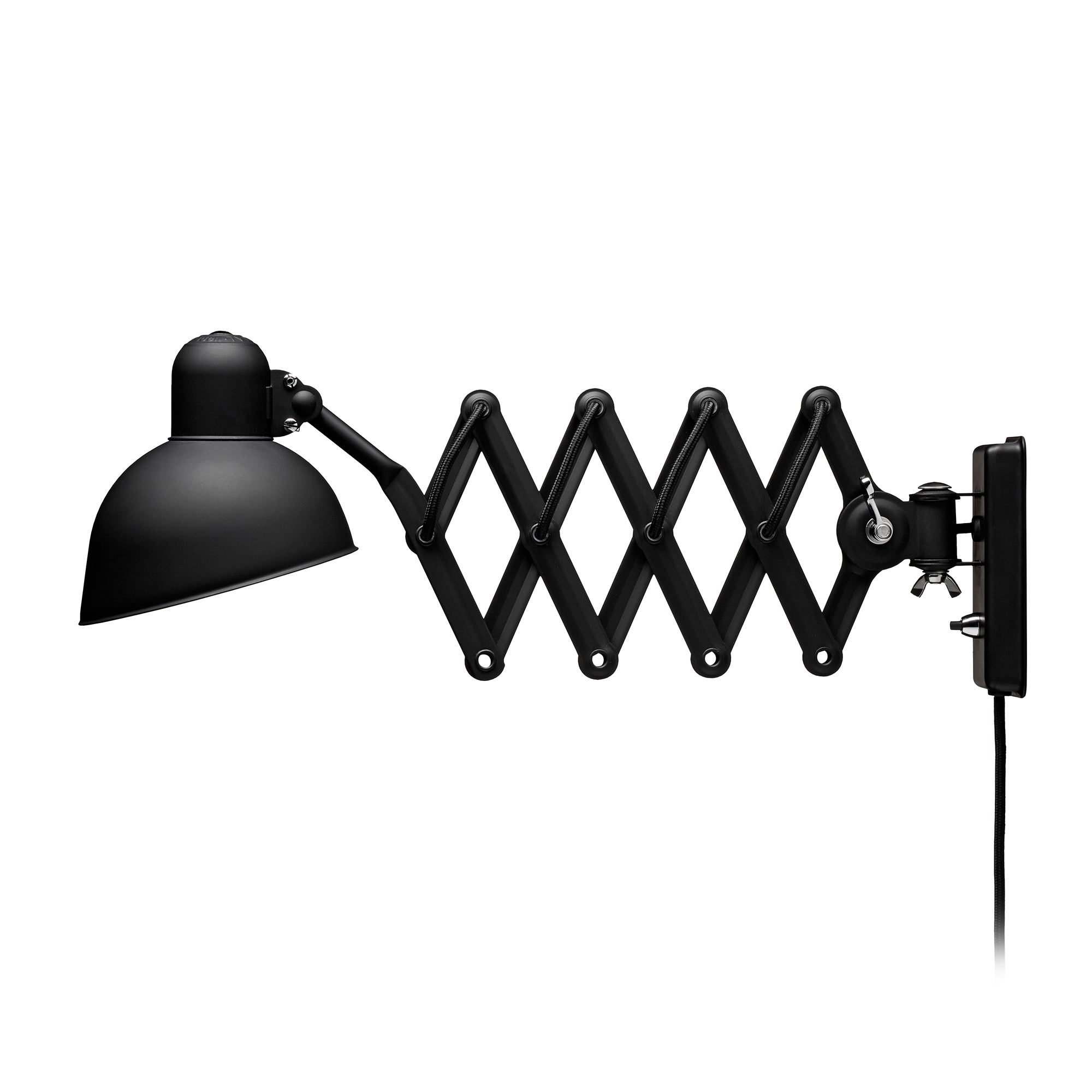 Fritz Hansen - KAISER idell 6718 Scherenleuchte Wandleuchte | schwarz matt