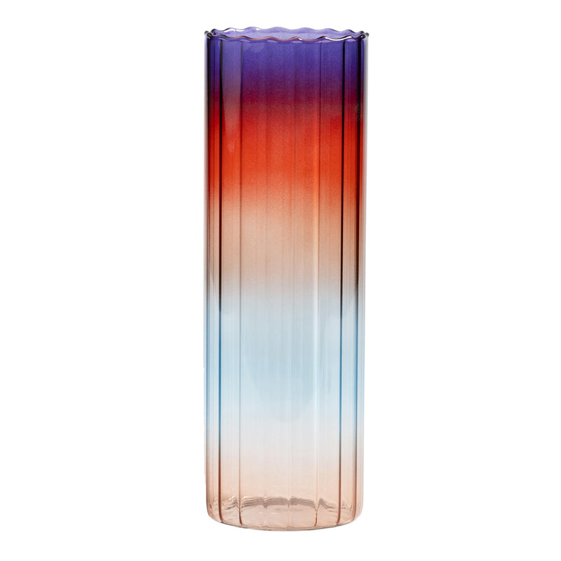 &amp;klevering - Gradient Vase | 24 x Ø 8 cm / evening