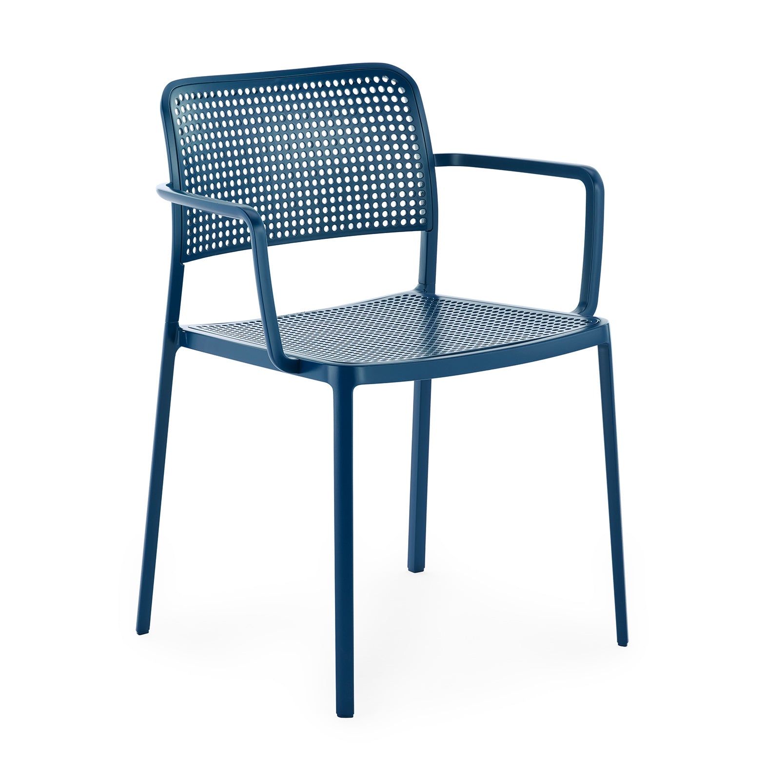 Kartell - Audrey Gartenarmlehnstuhl | blue